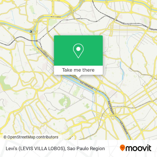 Levi's (LEVIS VILLA LOBOS) map