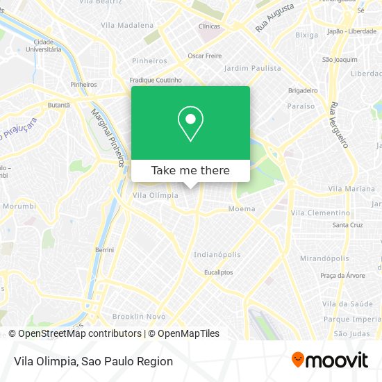 Vila Olimpia map