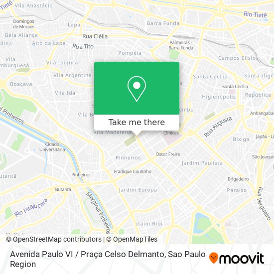 Avenida Paulo VI / Praça Celso Delmanto map