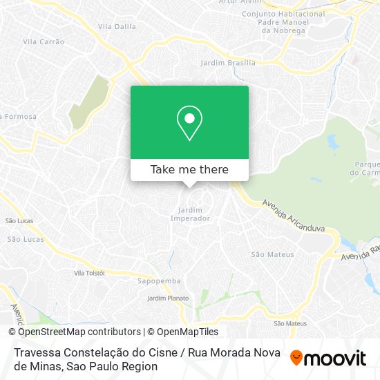 Travessa Constelação do Cisne / Rua Morada Nova de Minas map