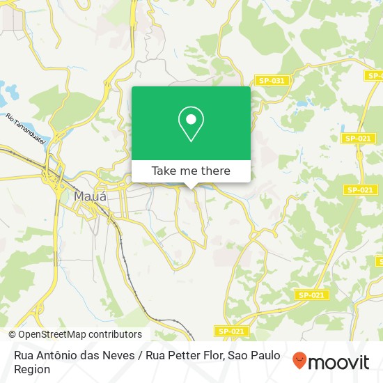 Mapa Rua Antônio das Neves / Rua Petter Flor