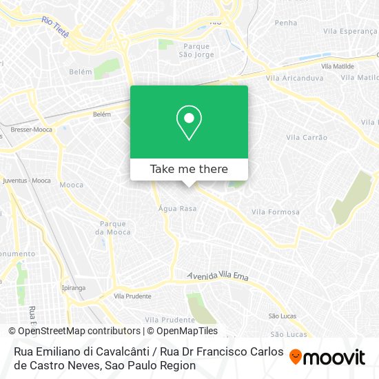 Mapa Rua Emiliano di Cavalcânti / Rua Dr Francisco Carlos de Castro Neves