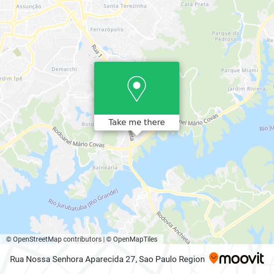 Rua Nossa Senhora Aparecida 27 map