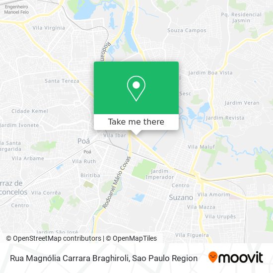 Rua Magnólia Carrara Braghiroli map
