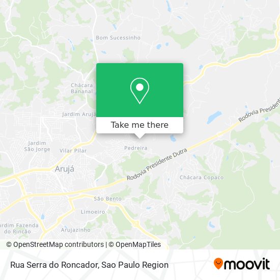 Rua Serra do Roncador map
