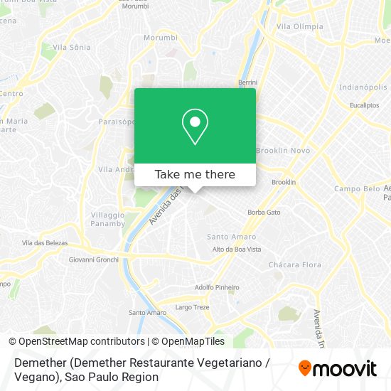 Mapa Demether (Demether Restaurante Vegetariano / Vegano)