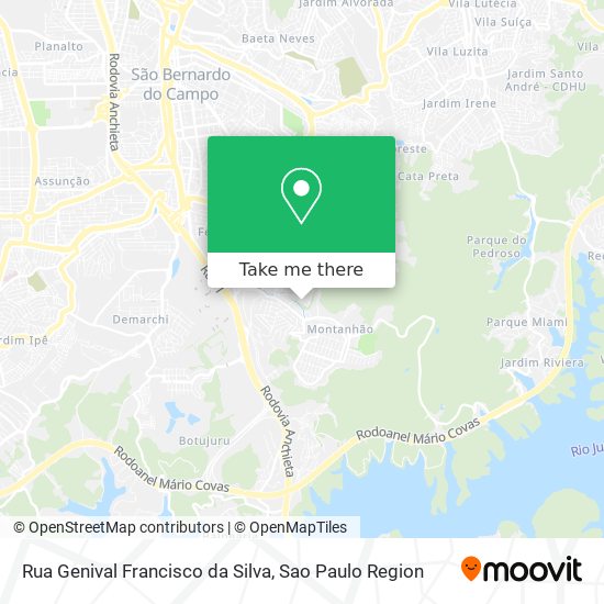 Rua Genival Francisco da Silva map