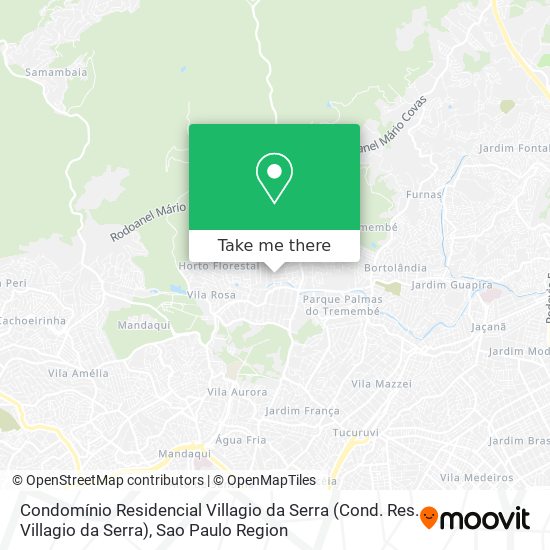 Mapa Condomínio Residencial Villagio da Serra (Cond. Res. Villagio da Serra)