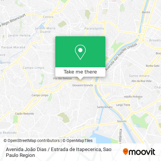 Avenida João Dias / Estrada de Itapecerica map