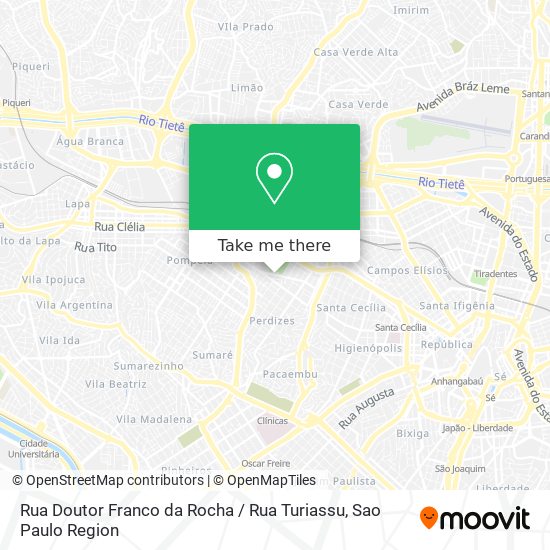 Rua Doutor Franco da Rocha / Rua Turiassu map