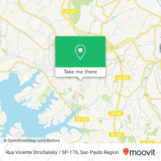 Mapa Rua Vicente Strichalsky / SP-176