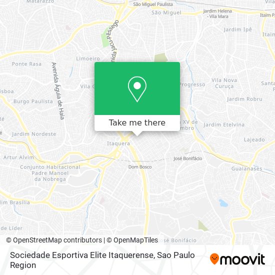 Mapa Sociedade Esportiva Elite Itaquerense