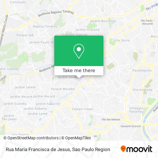 Rua Maria Francisca de Jesus map