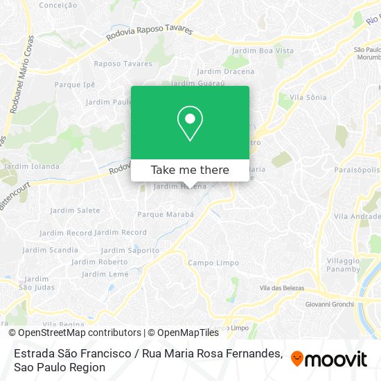 Estrada São Francisco / Rua Maria Rosa Fernandes map