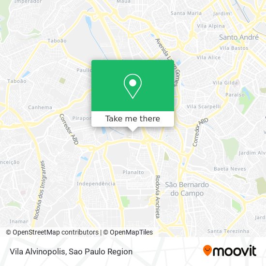 Vila Alvinopolis map