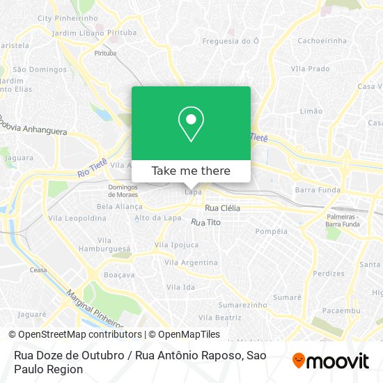 Rua Doze de Outubro / Rua Antônio Raposo map