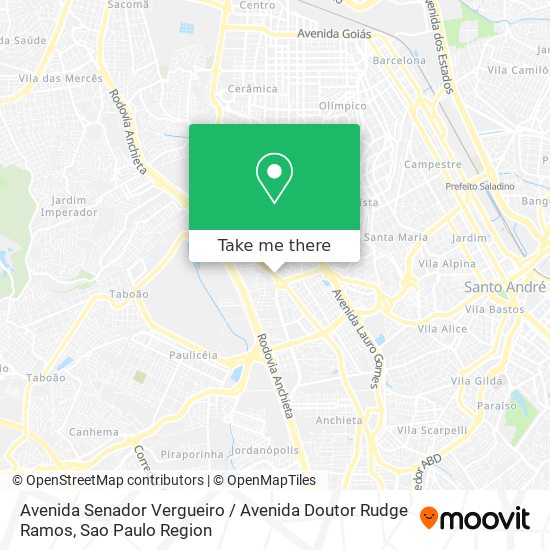 Avenida Senador Vergueiro / Avenida Doutor Rudge Ramos map