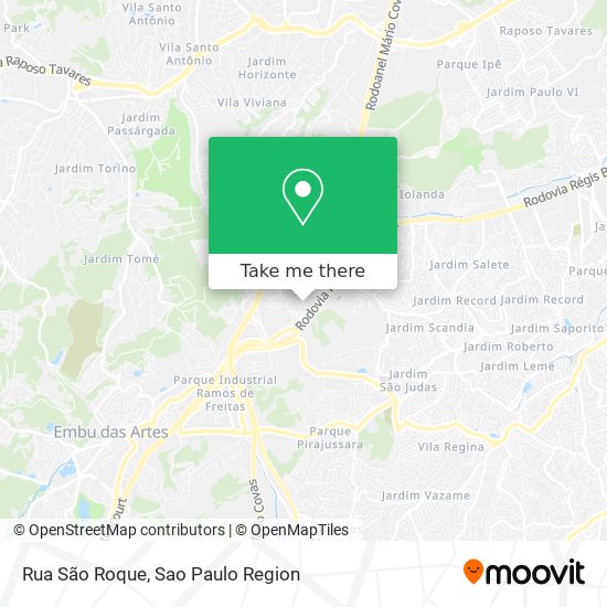 Rua São Roque map