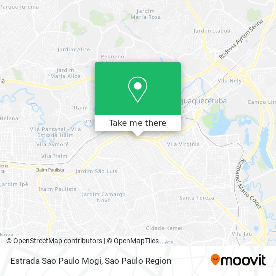 Estrada Sao Paulo Mogi map