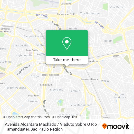 Avenida Alcântara Machado / Viaduto Sobre O Rio Tamanduateí map