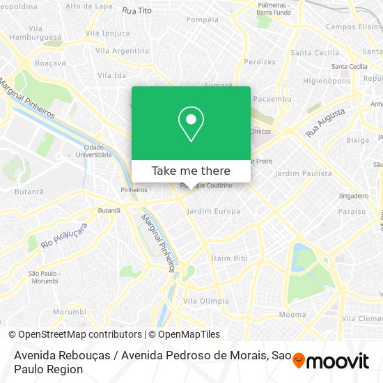 Avenida Rebouças / Avenida Pedroso de Morais map