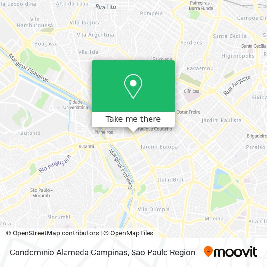 Condomínio Alameda Campinas map
