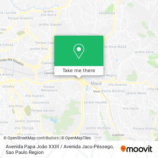 Avenida Papa João XXIII / Avenida Jacu-Pêssego map