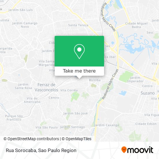 Rua Sorocaba map