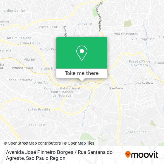 Mapa Avenida José Pinheiro Borges / Rua Santana do Agreste