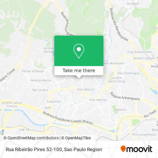 Rua Ribeirão Píres 52-100 map