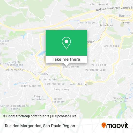 Mapa Rua das Margaridas