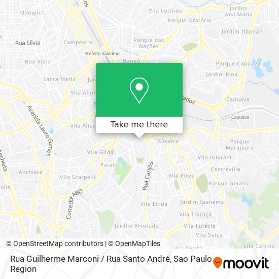 Rua Guilherme Marconi / Rua Santo André map