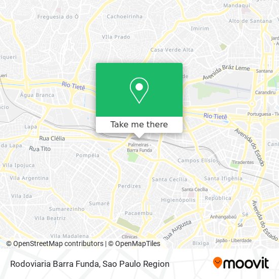 Rodoviaria Barra Funda map