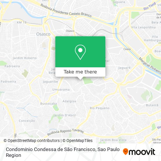 Condomínio Condessa de São Francisco map