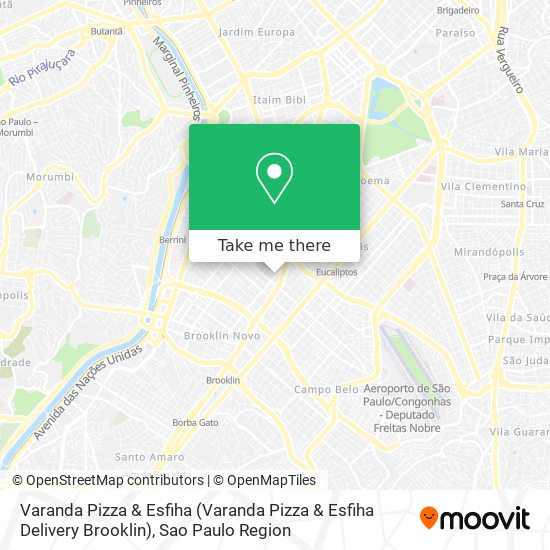 Varanda Pizza & Esfiha (Varanda Pizza & Esfiha Delivery Brooklin) map