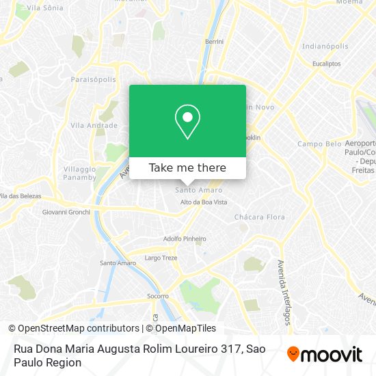 Mapa Rua Dona Maria Augusta Rolim Loureiro 317