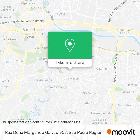 Rua Doná Margarida Galvão 957 map