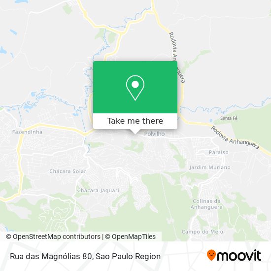 Mapa Rua das Magnólias 80