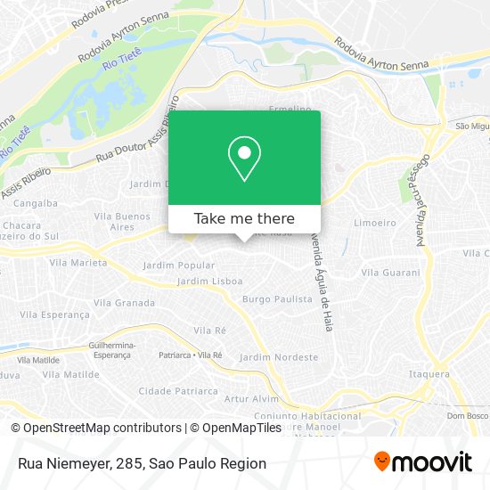 Mapa Rua Niemeyer, 285