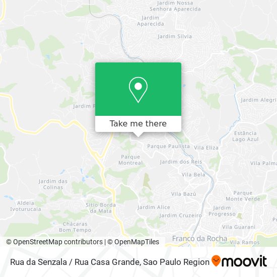 Mapa Rua da Senzala / Rua Casa Grande