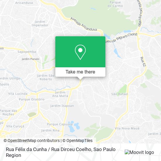 Mapa Rua Félix da Cunha / Rua Dirceu Coelho