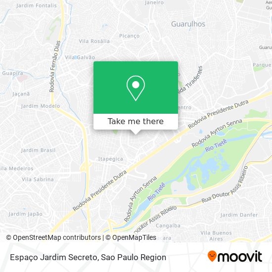 Espaço Jardim Secreto map