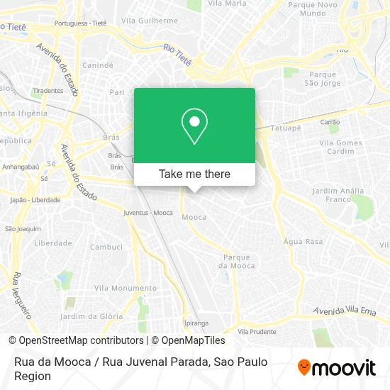 Rua da Mooca / Rua Juvenal Parada map