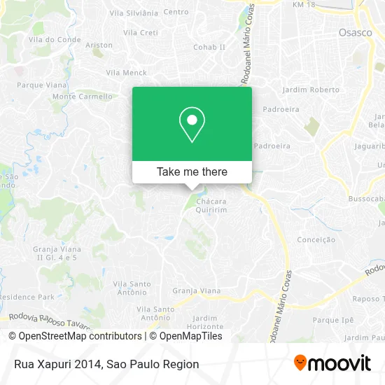 Rua Xapuri 2014 map