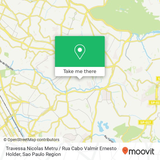 Travessa Nicolas Metru / Rua Cabo Valmir Ernesto Holder map