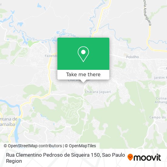 Mapa Rua Clementino Pedroso de Siqueira 150