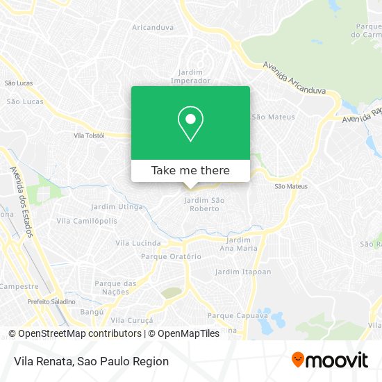 Vila Renata map