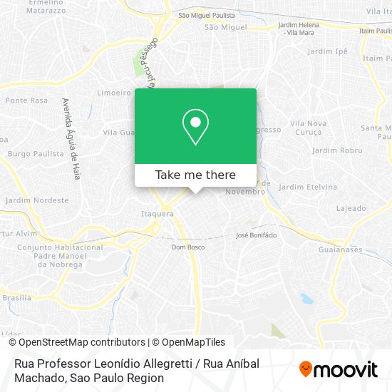 Rua Professor Leonídio Allegretti / Rua Aníbal Machado map