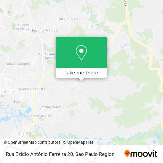 Rua Ezídio Antônio Ferreira 20 map