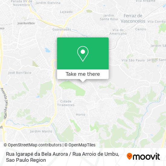 Rua Igarapé da Bela Aurora / Rua Arroio de Umbu map